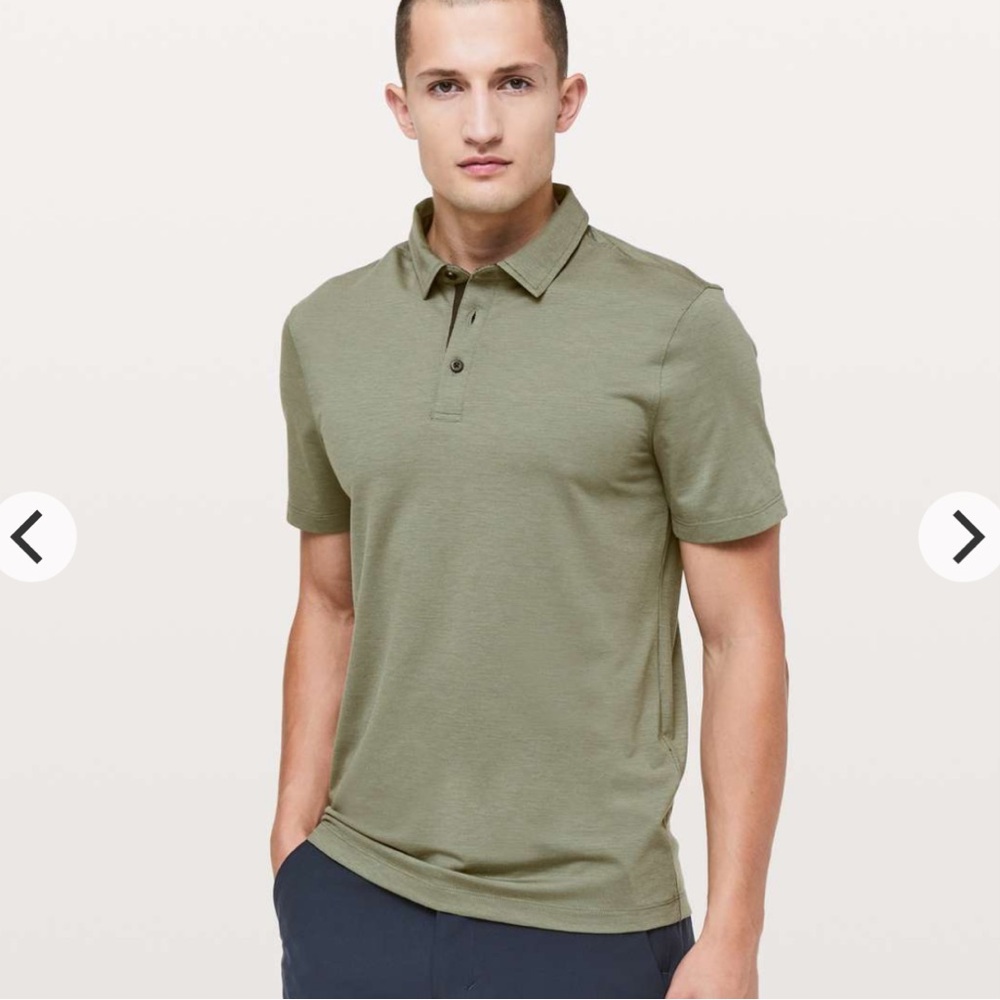 Lululemon Evolution Short Sleeve Polo Shirt, Men’s size Medium